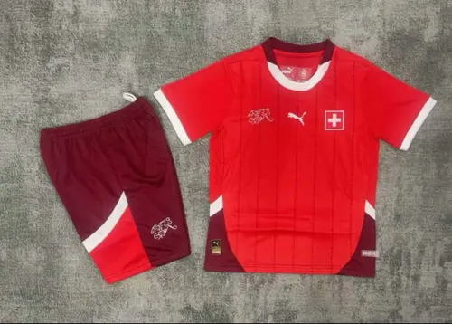 2024 スイス ホーム サッカーシャツ AAA ファングレード キッズサイズ