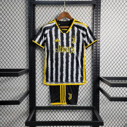 2023/2024 Juventus Home Soccer Jersey AAA fan-grade Kids Size