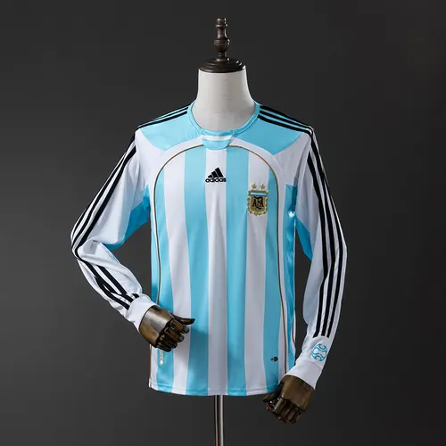 2006 Long-Sleeved Retro Argentina National Team Home Jersey t AAA fan-grade