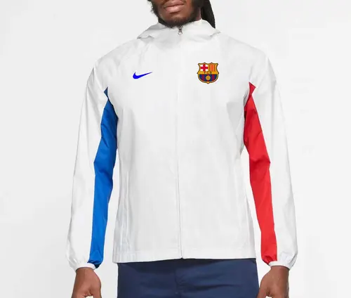 2023/2024 Barcelona Jersey Windbreaker White — view 1