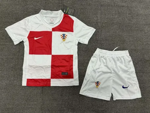 2024 Croatia National Team Home Football Shirt AAA fan-grade Kids Size
