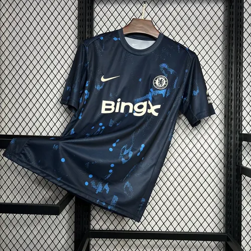 2024/2025 Chelsea Dunkelblau Vorbereitungstrainings-Trikot — view 3