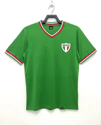 1970 Retro Mexico Home Soccer Jersey AAA fan-grade — view 1