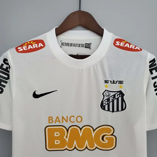2012 Retro Santos Heim Fußballtrikot AAA fan-gradät — view 3