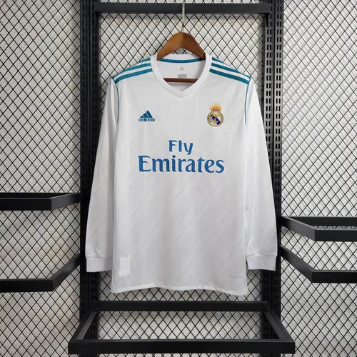 2017/2018 Retro Long Sleeve Real Madrid Home — view 1