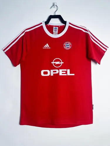 2001/2002 Retro Bayern Munich Uniforme Casa Jersey Futebol Qualidade Tailandesa