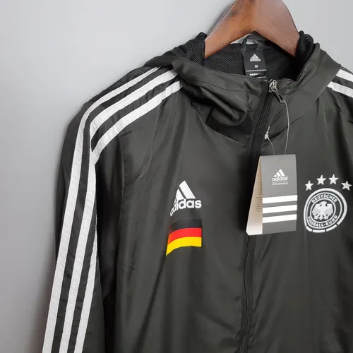 Corta-Vento Preto Camisa de Futebol Alemanha 2021 — view 6