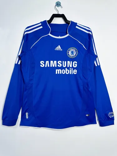 2006-2007 Retro Long Sleeve Chelsea Home Football Shirt AAA fan-grade