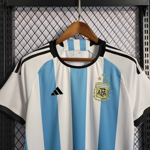 2022 FIFA World Cup Argentina National Team Jersey Home — view 3