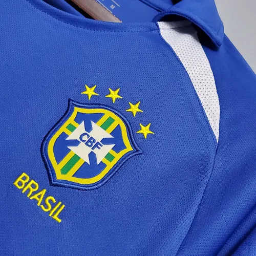 2002 Retro Brazil Away Soccer Jersey — view 5