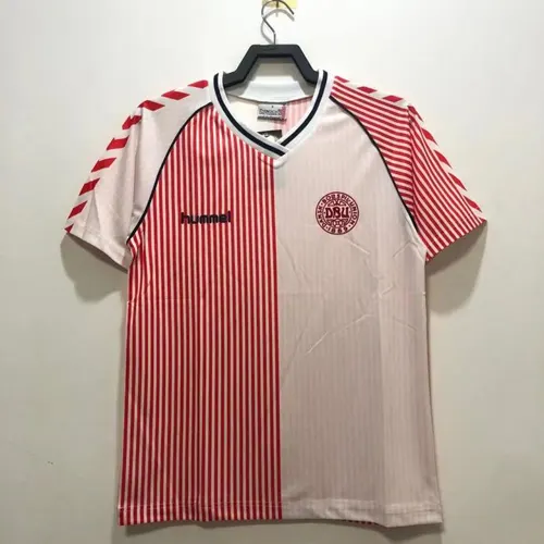 1986 Retro Denmark National Team Away Football Shirt AAA fan-grade