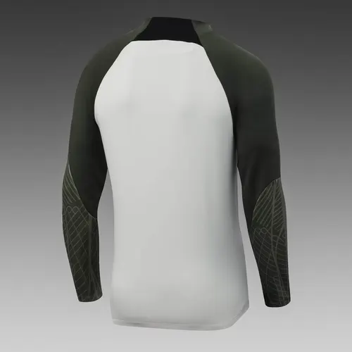 2023/2024 Barcelona Chándal de Entrenamiento de Media Cremallera Gris Camiseta Set — view 4