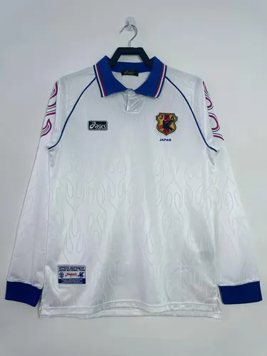 Camiseta de Fútbol Retro Visitante Japón Manga Larga 1998 Calidad Tailandesa