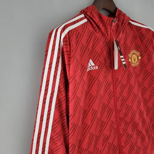 2022/2023 Manchester United Windbreaker Red White Edge — view 6