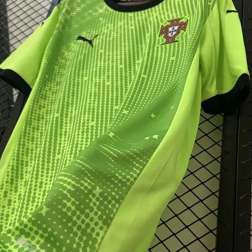 Camisa de Goleiro Portugal Verde 2025 AAA Grau Fã — view 8