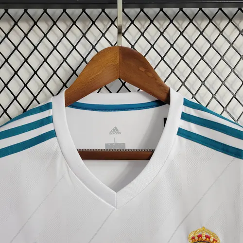 2017/2018 Retro Long Sleeve Real Madrid Home — view 6
