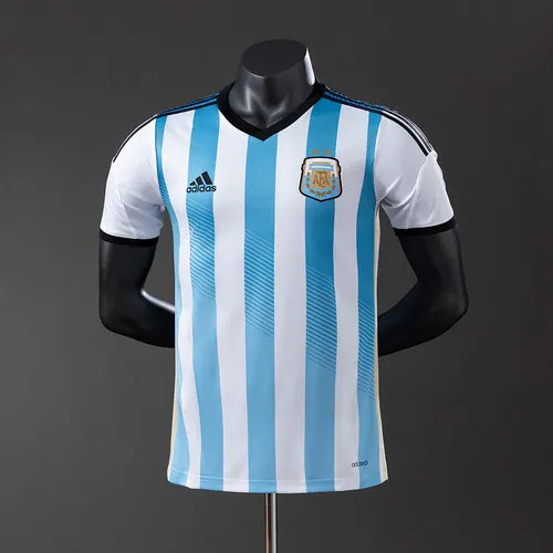Camisa de Futebol Retro 2014 Argentina Home Versão Jogador — view 1