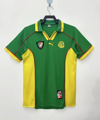 Camiseta de fútbol local retro de Camerún 1998-1999 Calidad Tailandesa
