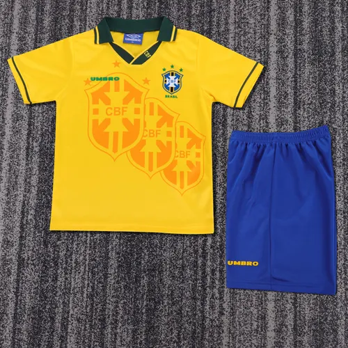 1994 Retro Brazil Home Football Shirt 1:1 Thai Quality Kids Size