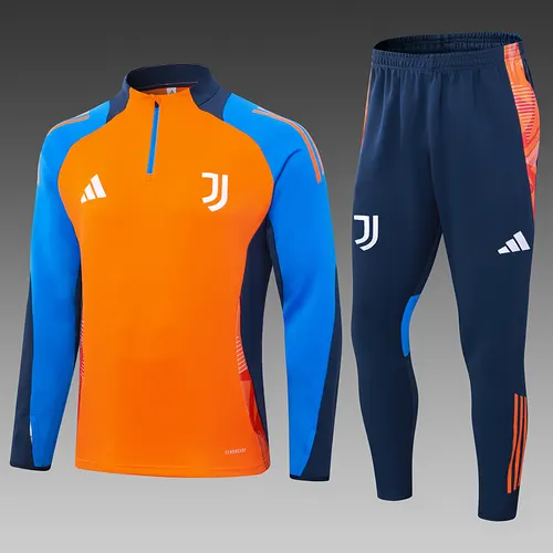 2024/2025 Juventus Half-Pull Training Suit Orange Football Shirt AAA fan-grade Set