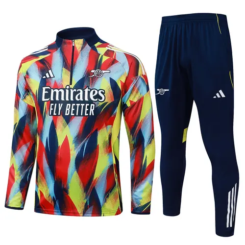2025/2026 Arsenal Half-Pull Training Suit Color inkjet Football Shirt AAA fan-grade Set