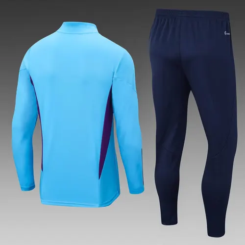 2022 Argentina Half-Pull Training Suit Blue Jersey Set — view 2
