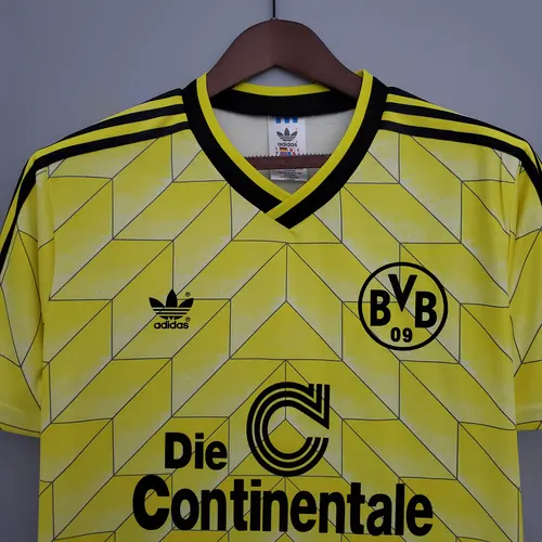 1988/1989 Retro Dortmund Home Football Shirt — view 3