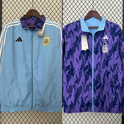 2024 Argentina Reversible Windbreake Soccer Jersey AAA fan-grade