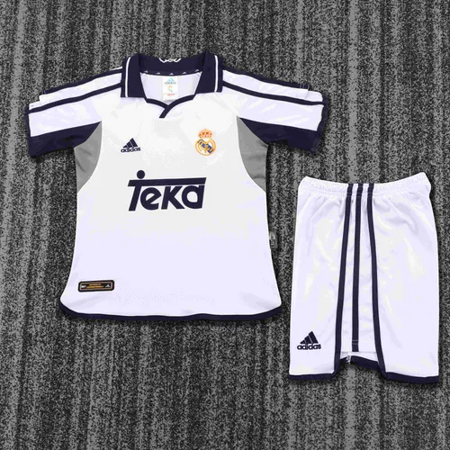 2000-2001 Retro Real Madrid Home Football Shirt AAA fan-grade Kids Size