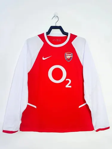 2002/2004 Retro Long Sleeve Arsenal Home Football Shirt AAA fan-grade