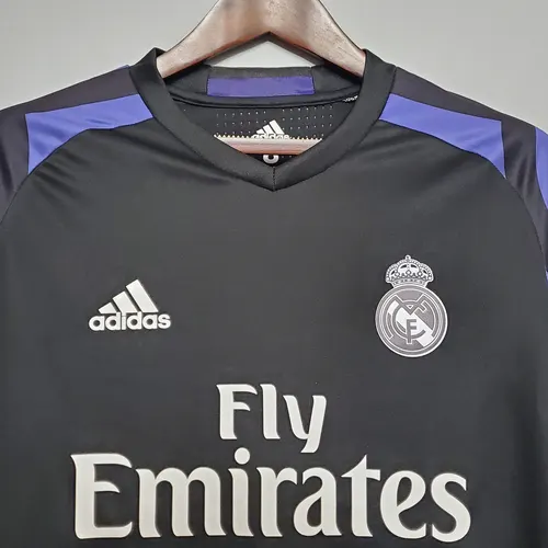 2016/2017 Retro Langarm Real Madrid Dritt-Auswärts — view 3