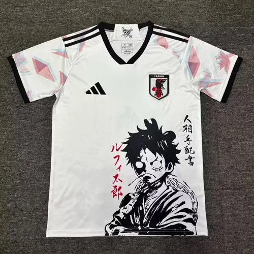 2024/2025 ワンピース 日本 ワンピース 太郎 ホワイト サッカージャージ タイ品質