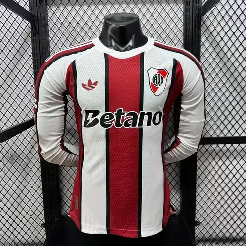 Camiseta de fútbol River Plate Away Player Version manga larga 2026/2027 1:1 Thai Quality