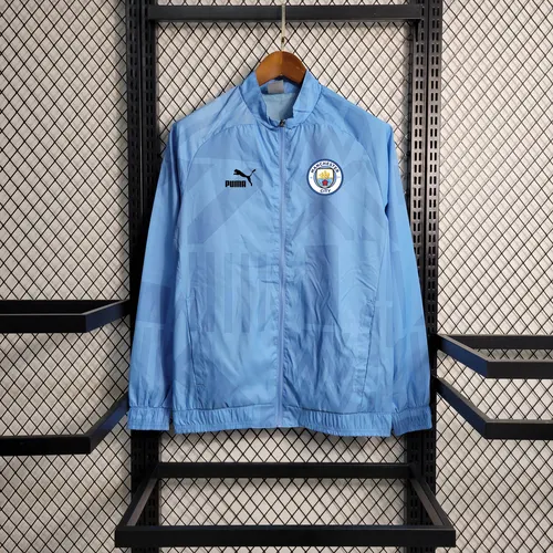 2023/2024 Manchester City Windbreaker Blue Jersey — view 1