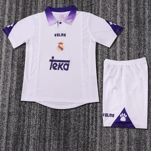 1997-1998 Retro Real Madrid Home Football Shirt AAA fan-grade Kids Size