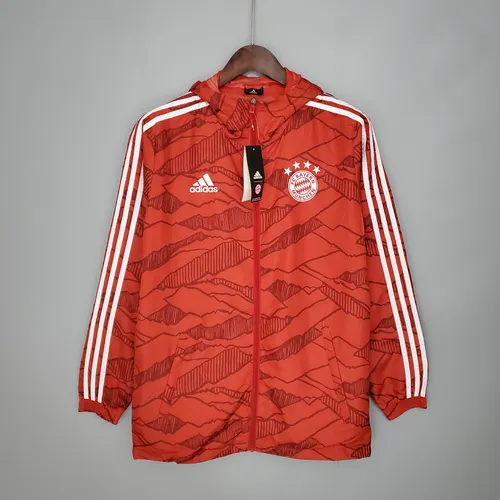 2021/2022 Windbreaker Football Jersey Bayern Munich Red AAA fan-grade