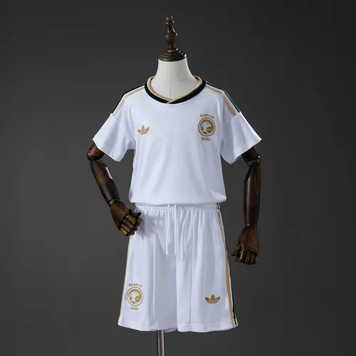 Kit visitante infantil de la Selección Nacional de Arabia Saudí 2026 AAA calidad fan Talla infantil