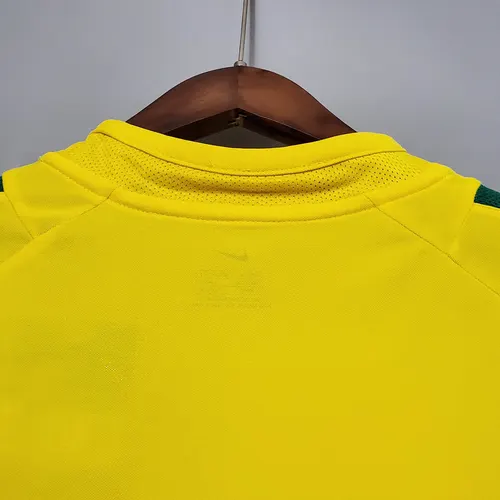 2002 Retro Brazil Soccer Jersey Home — view 7