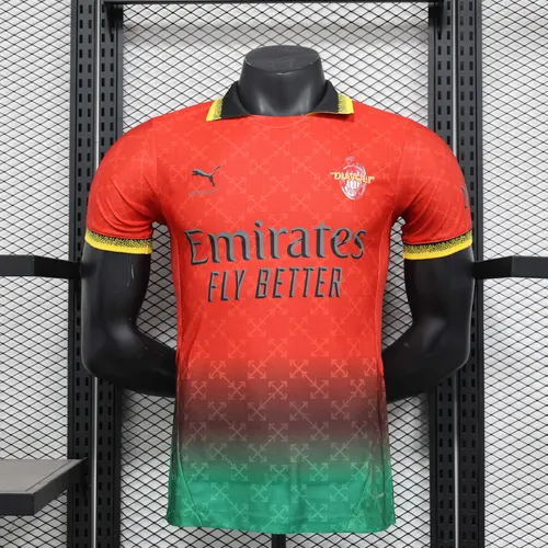 2025/2026 Player Version AC Milan Co-Branded Edition 02 Red Football Jersey AAA fan-grade