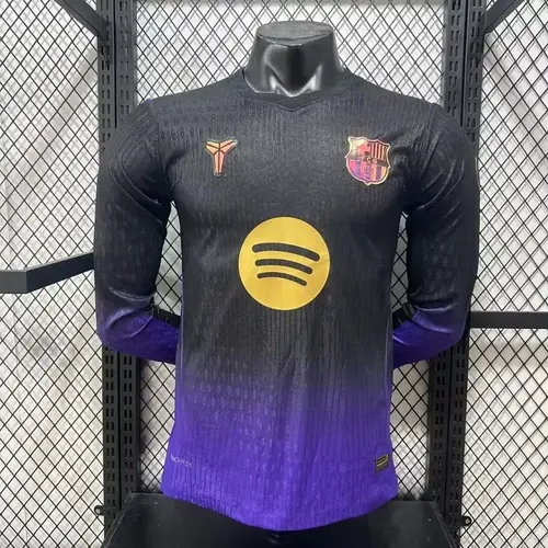 2026/2027 Long Sleeve Player Version Barcelona Away Football Jersey 1:1 Thai Quality