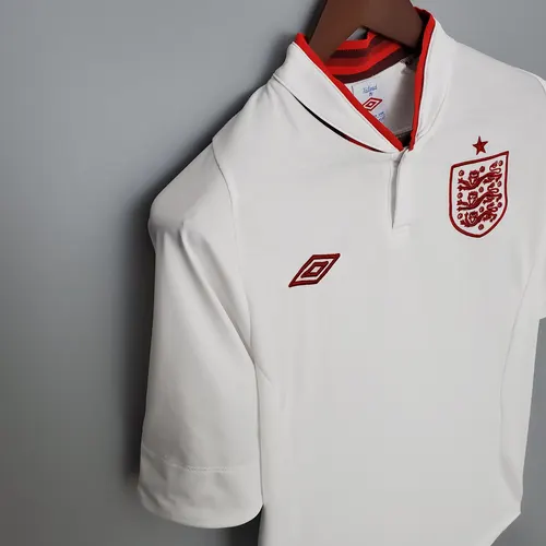 2012 Retro England Home Soccer Jersey AAA fan-grade — view 5