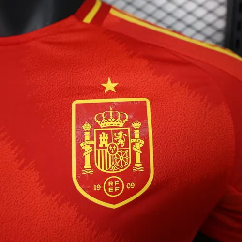 2024-2025 Player Version Spain Home Soccer Shirt — view 4