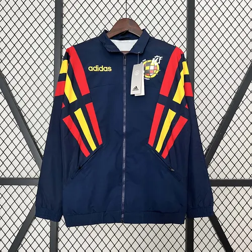2024 スペイン ウインドブレーカー ネイビーブルー サッカージャージ AAA ファングレード