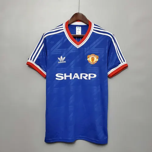 Camiseta de Fútbol Retro 1986/1988 Tercera Visitante Manchester United Calidad Tailandesa