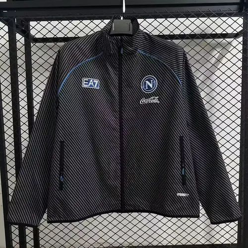 2025/2026 Napoli Windbreaker Black Football Jersey 1:1 Thai Quality
