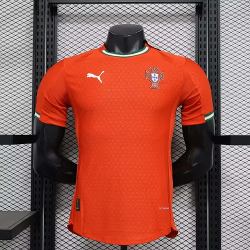 Camisa de Futebol Casa Versão Jogador Portugal 2025 AAA qualidade fã