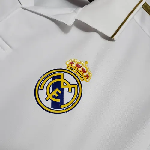 قميص ريال مدريد المنزلي 2011/2012 رجعي بأكمام طويلة جودة تايلاندية — view 5