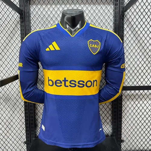 2026/2027 長袖 プレイヤーバージョン ボカ・ジュニアーズ ホーム サッカージャージ 1:1 タイ品質