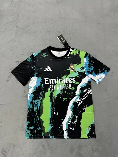 2025/2026 Real Madrid Edición especial Camiseta de fútbol negra y verde Calidad tailandesa