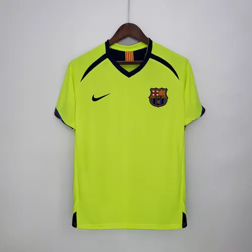 Camisa de Futebol Retrô Barcelona Fora 2005/2006 Qualidade Tailandesa